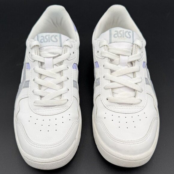 Asics Japan S Sneakers Womens 8.5 White Leather Purple Gray Accents - Picture 3 of 11